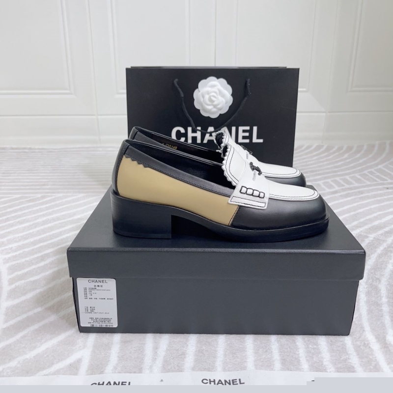 Ch*el leather shoes